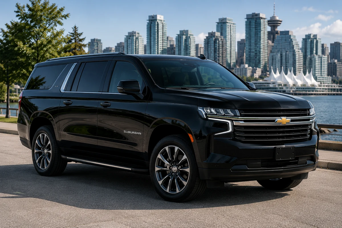 Maple Ridge wedding luxury suv