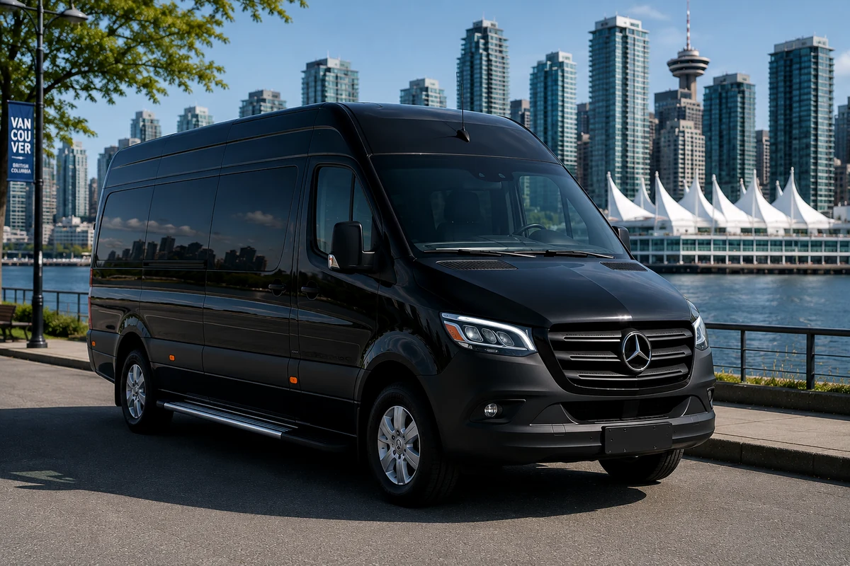 Maple Ridge wedding mercedes sprinter