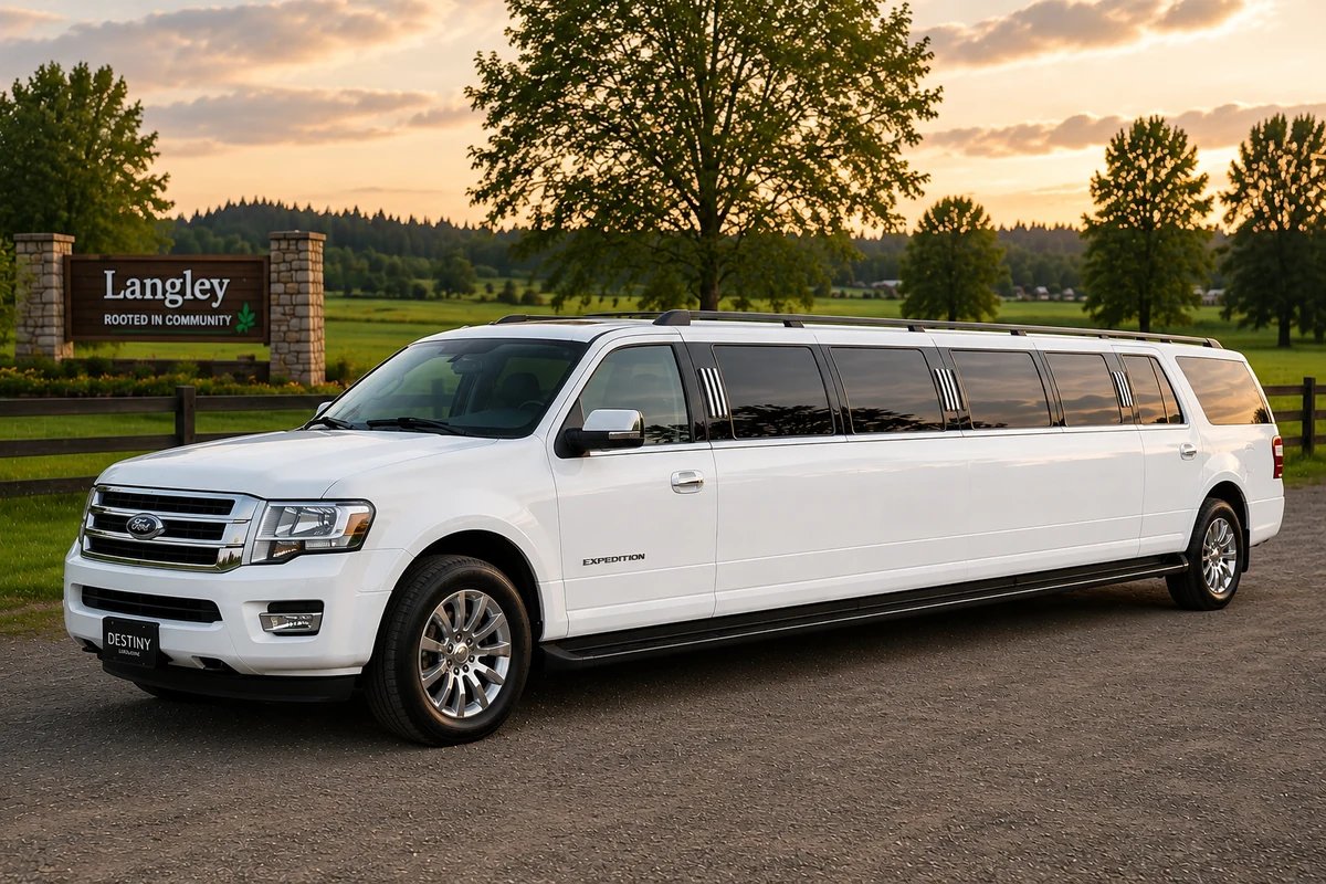 Maple Ridge wedding stretch suv limousine